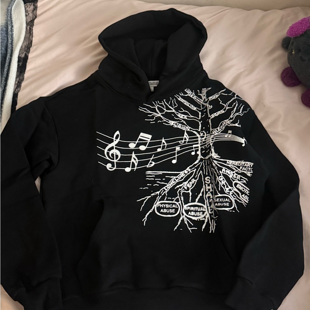 iHatestars- Addiction Black Hoodie NWT size S